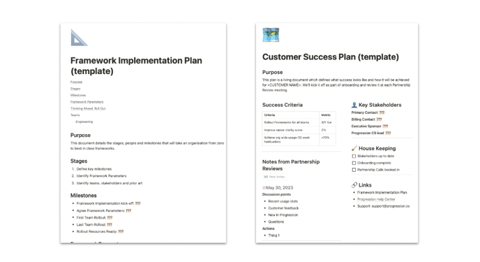 framework+implementation+and+customer+success+plans